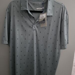 Men's Stylish Polo Shirt in Light Gray
